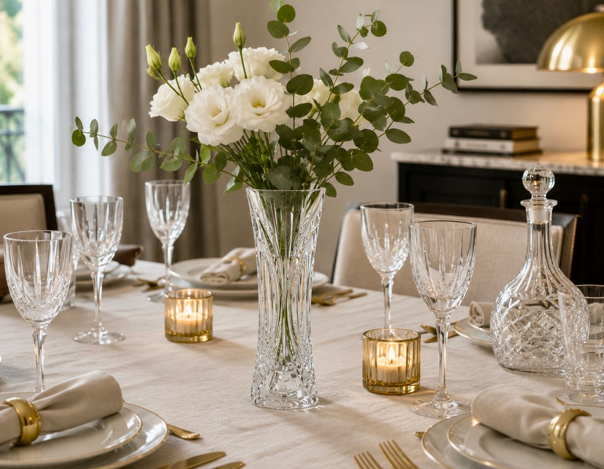 Vase vintage Cristal d'Arques – Modèle Châtelet – France – 17 cm
