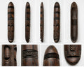 Grand Masque Africain en Bois Sculpté à la Main