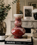 Vintage German Ceramic Vase 693/20 Fat Lava Art Déco Rouge — Vase Céramique Allemand