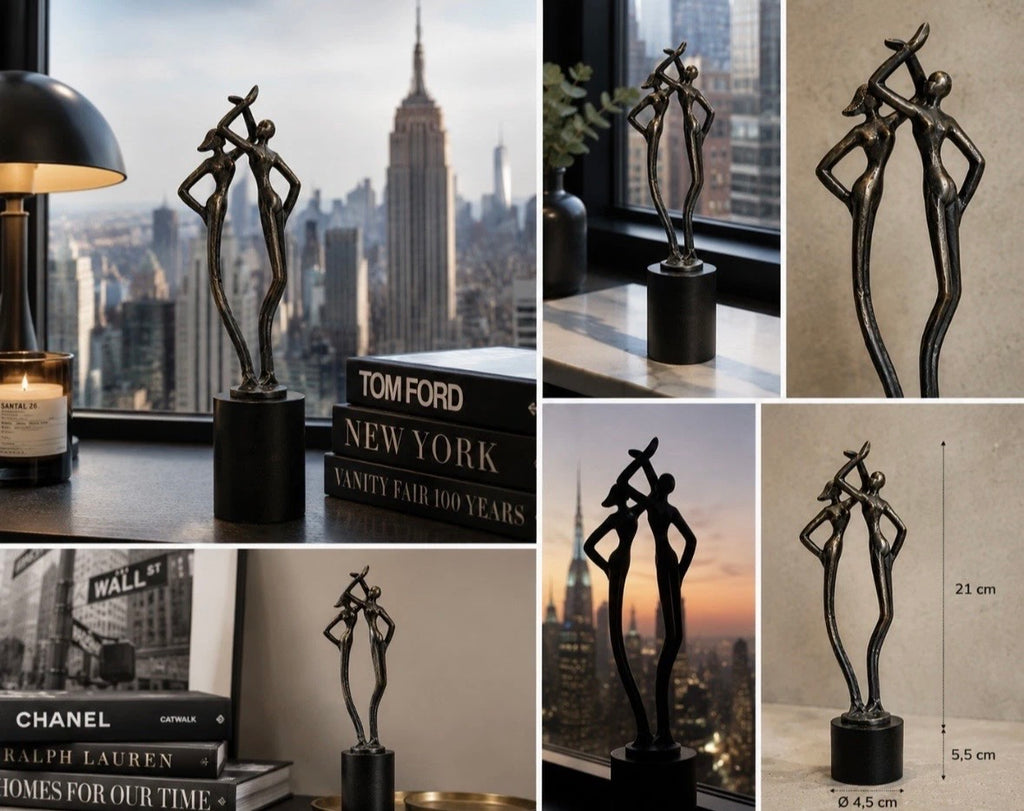 Dominique Péri – « Les Danseurs » — Sculpture moderniste en étain, édition limitée