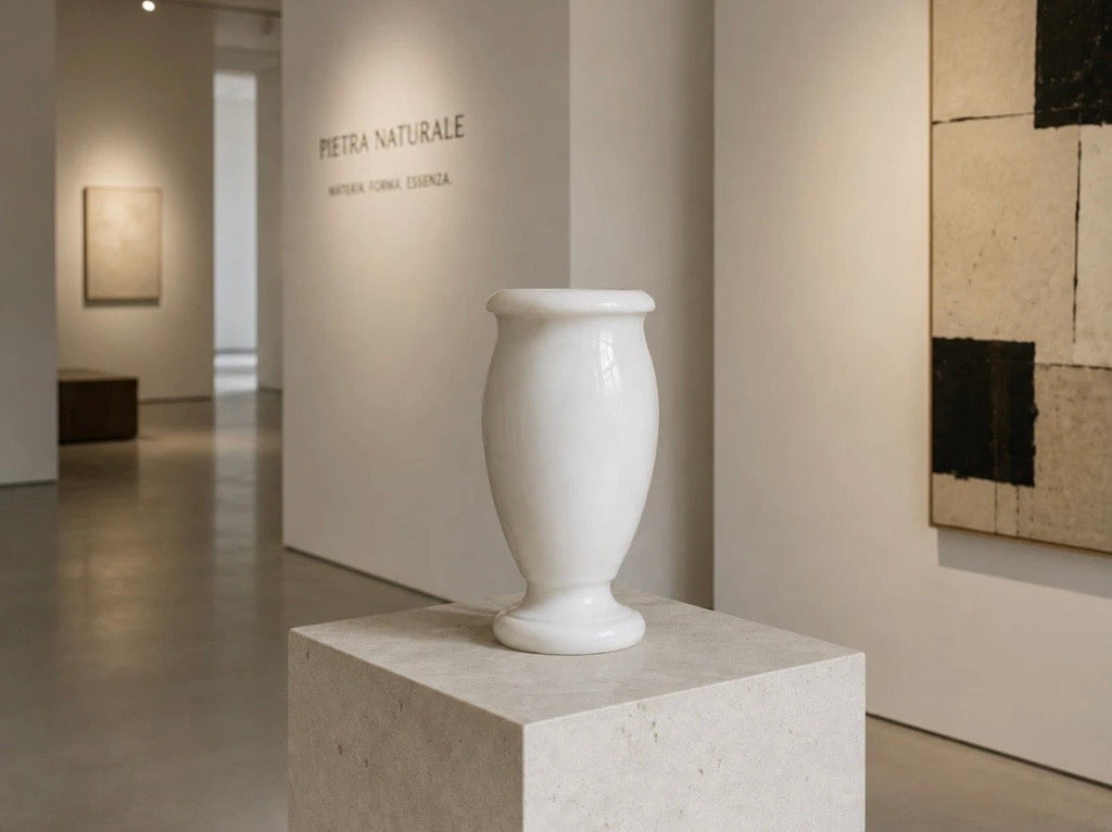 Vase Monte Altissimo en marbre statuaire / Monte Altissimo Marble Vase