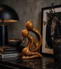 Sculpture en Bois – Maternité Abstraite