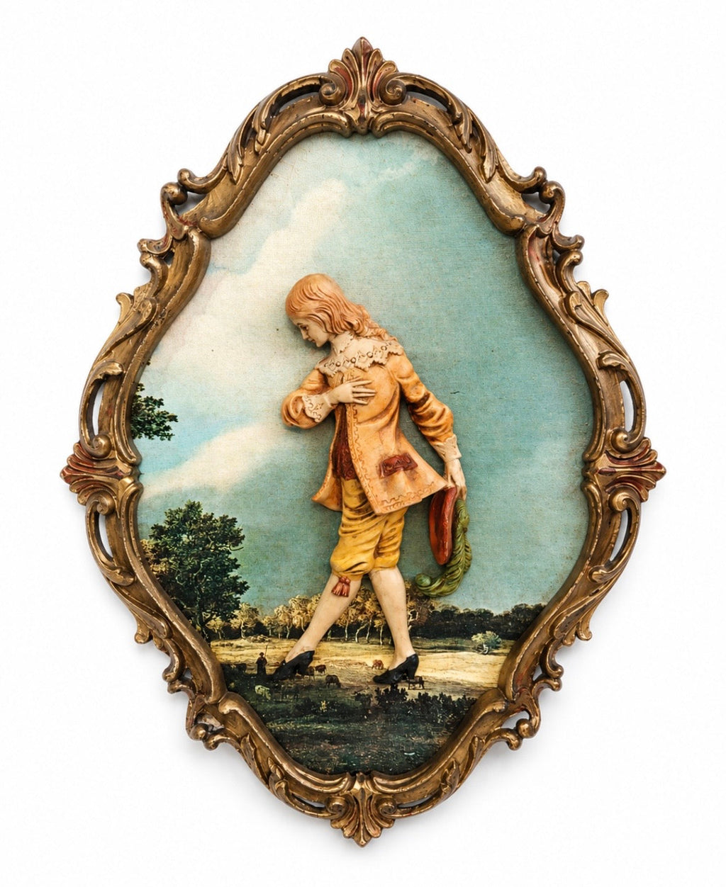 Cadre baroque en relief – Made in Italy – Années 1960