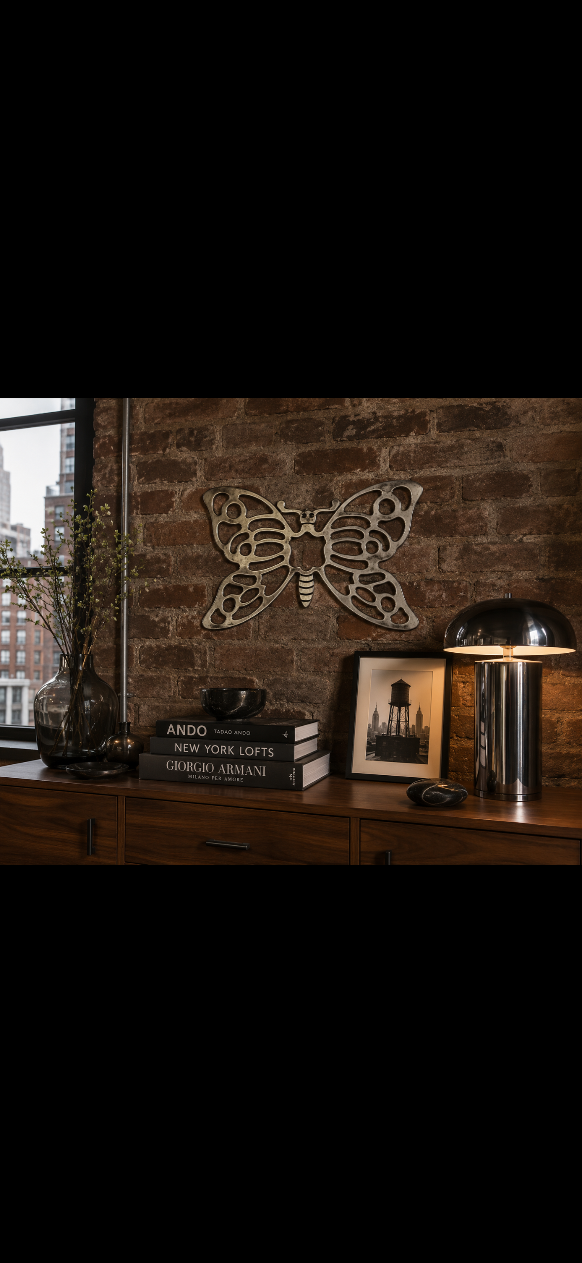 Papillon Mural Vintage Leonard – Italie, années 1970