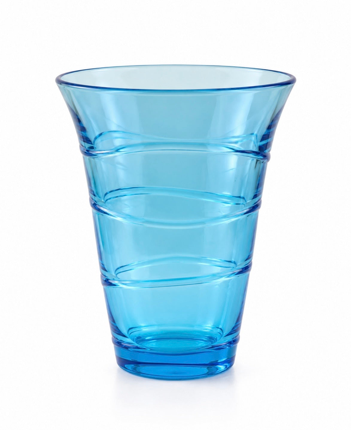 Vase Bormioli Rocco en verre bleu – Design italien vintage