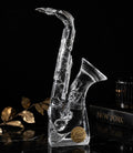 Cristal d'Arques Saxophone Crystal Sculpture Vintage France Art Deco
