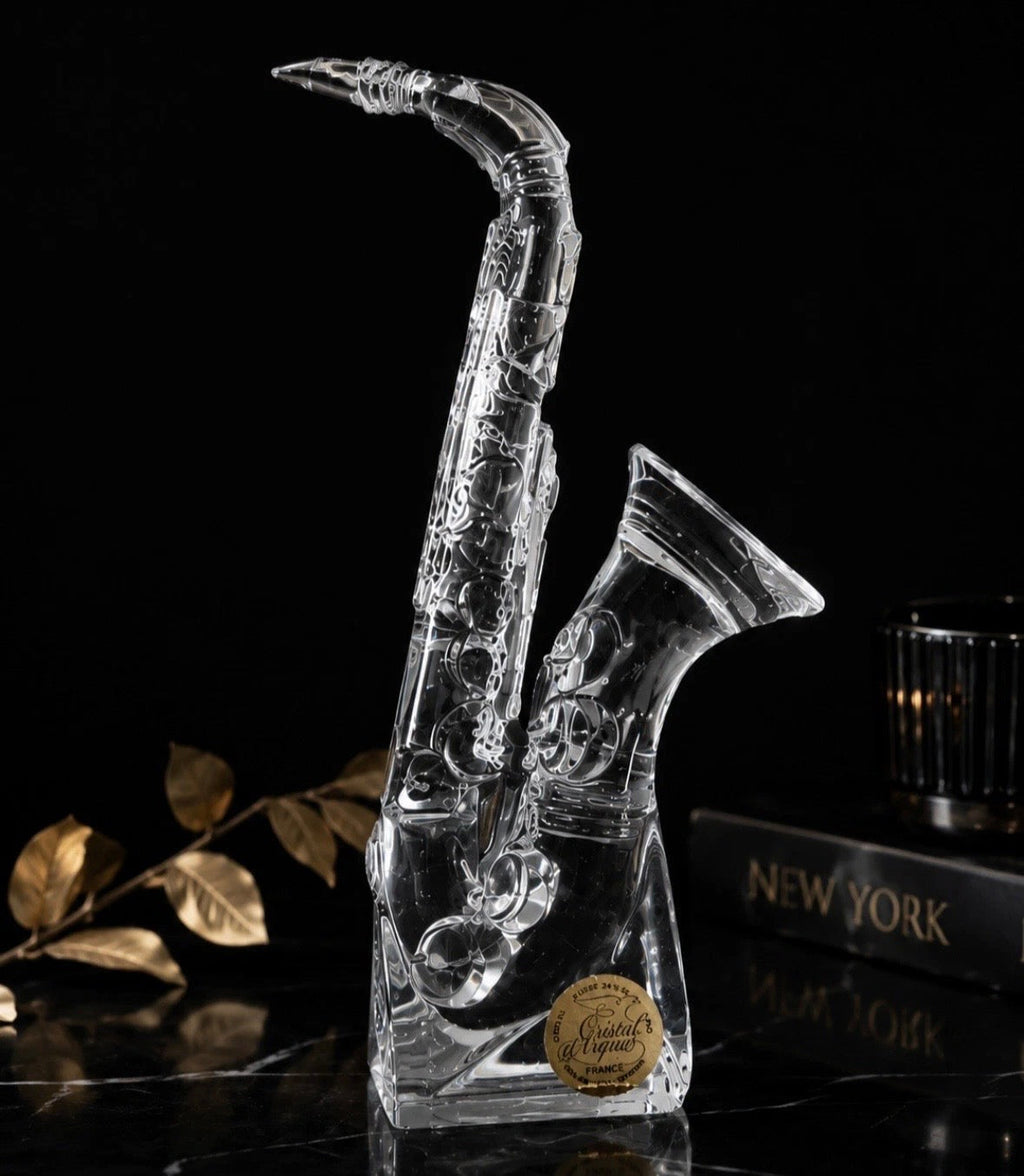 Vase Tourbillon Vintage 70s — Verre Design Sculptural Swirl Glass Vase