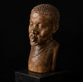 Buste Africain Vintage en Bois Sculpté – Sculpture Artisanale de Caractère