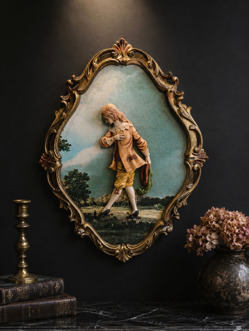 Cadre baroque en relief – Made in Italy – Années 1960