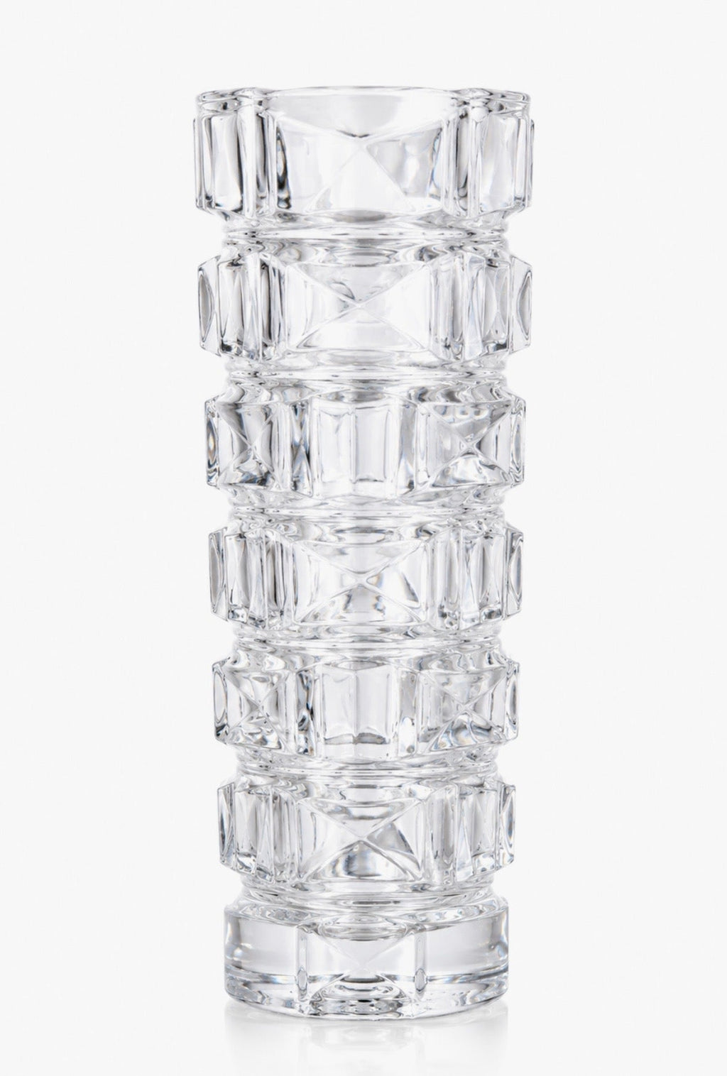 Vase vintage en cristal taillé – 22 cm
