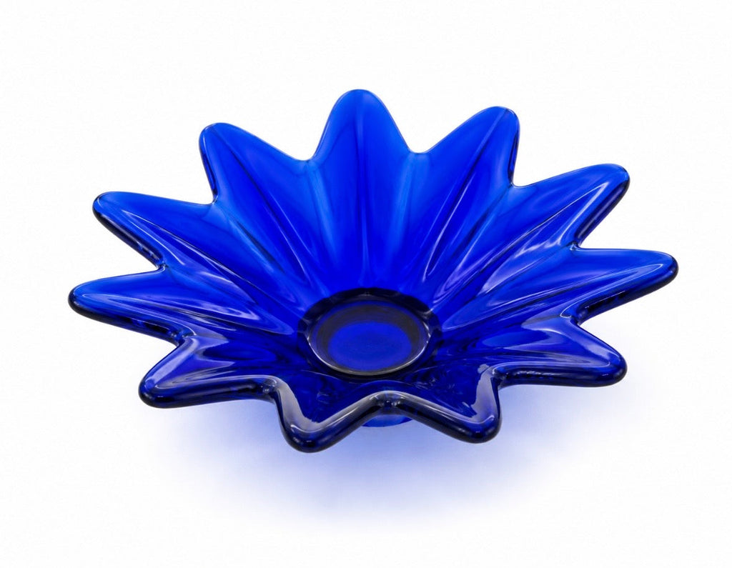 Coupelle en Verre Bleu Cobalt Vintage – Années 60-70 | Maison Khoukhi