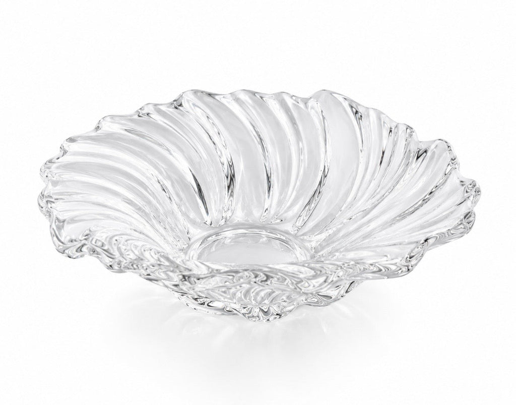 Coupelle vintage Mikasa en cristal – Modèle Swirl Wave