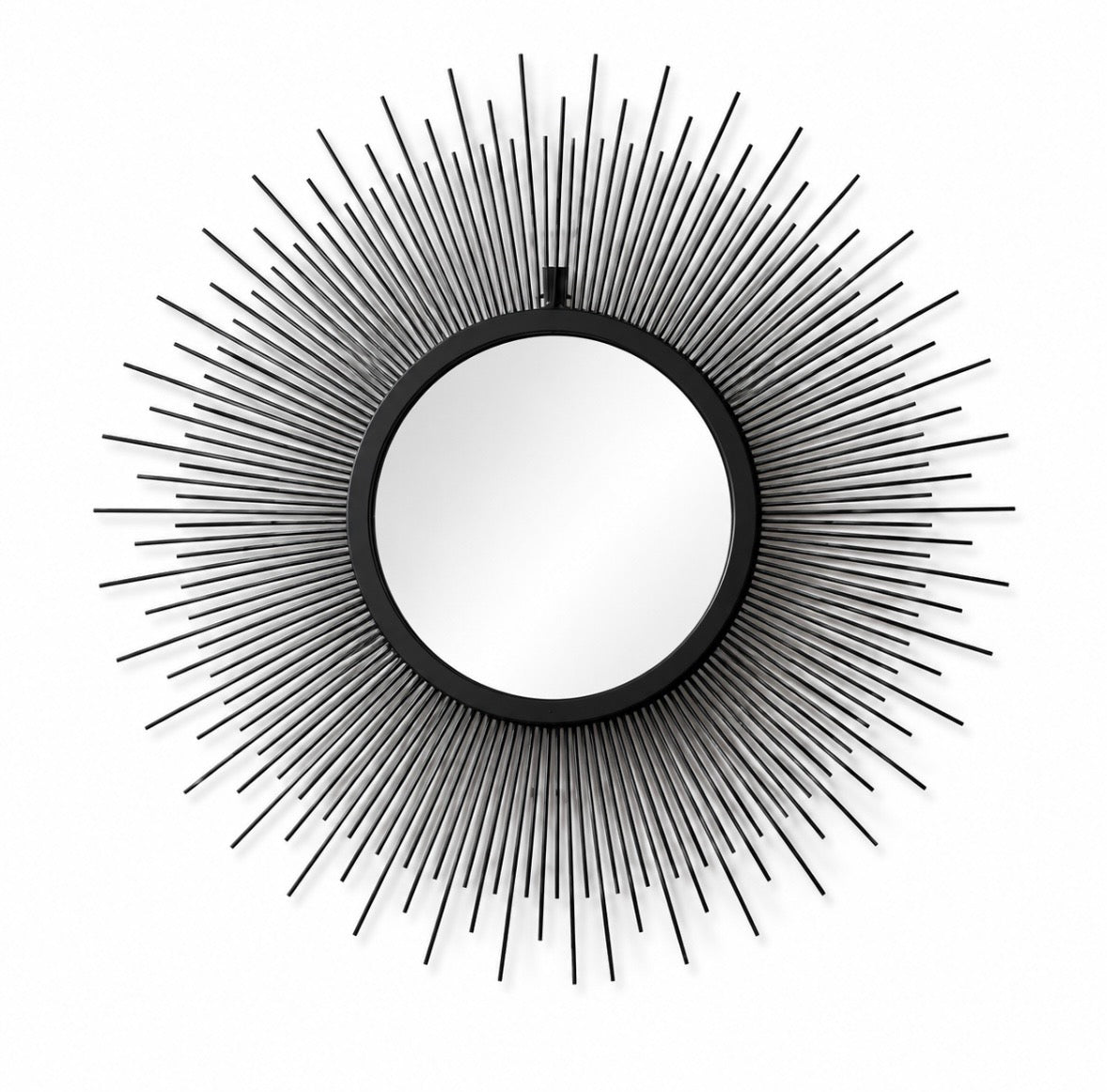 Miroir soleil vintage doré – 30 cm – Esprit Hollywood Regency