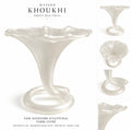 Vase Soliflore Sculptural – Verre Givré
