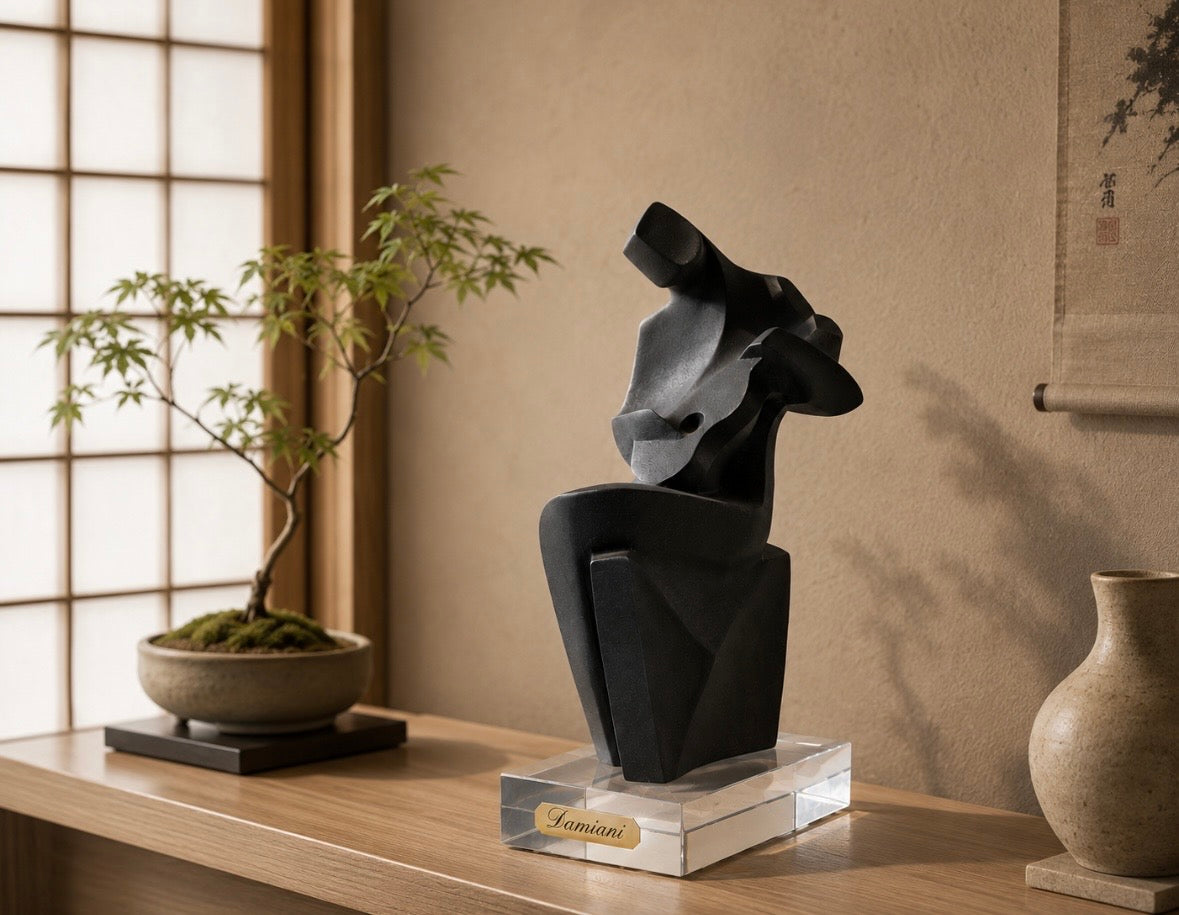 Sculpture Damiani – Objet de décoration design sur socle en cristal