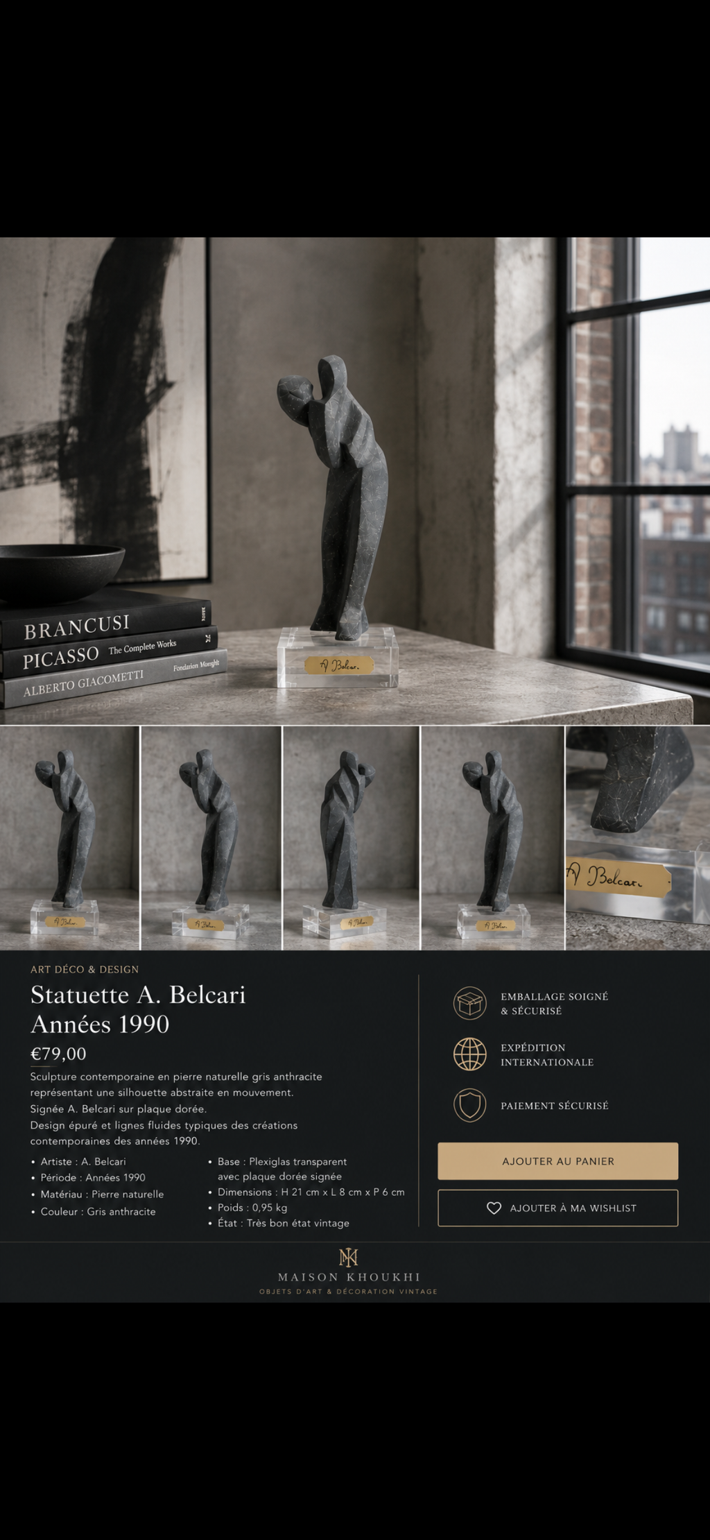 Statuette A. Belcari — Années 1990