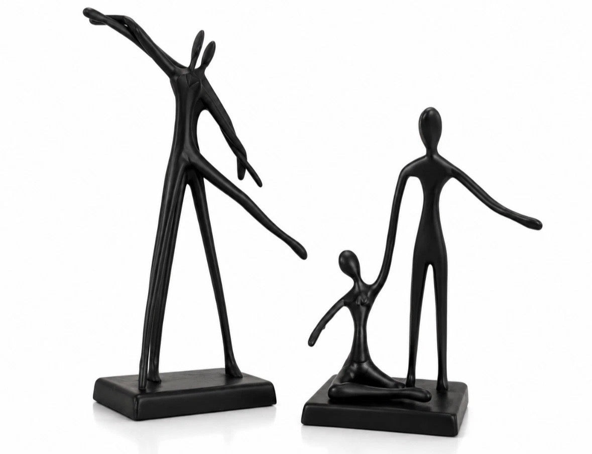 Lot 2 Sculptures Couple Dansant Années 70 — 70s Dancing Couple Sculptures