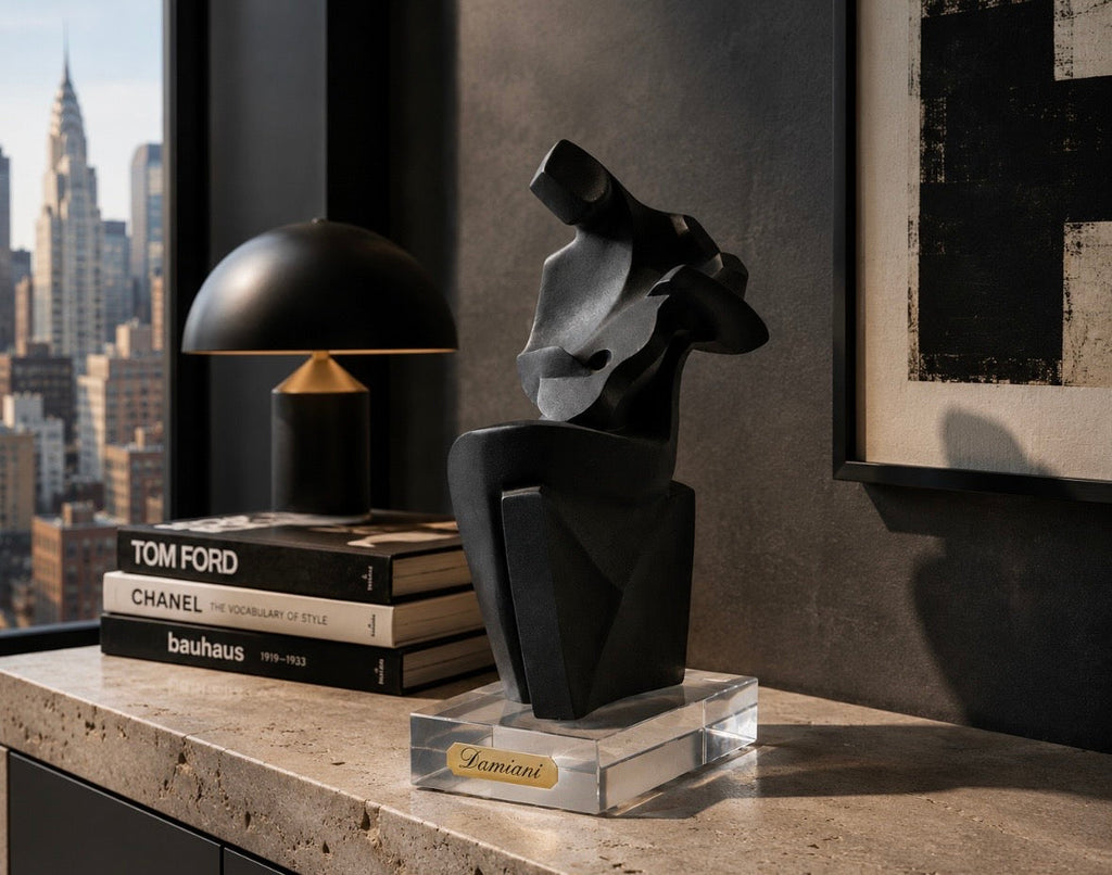 Sculpture Damiani – Objet de décoration design sur socle en cristal