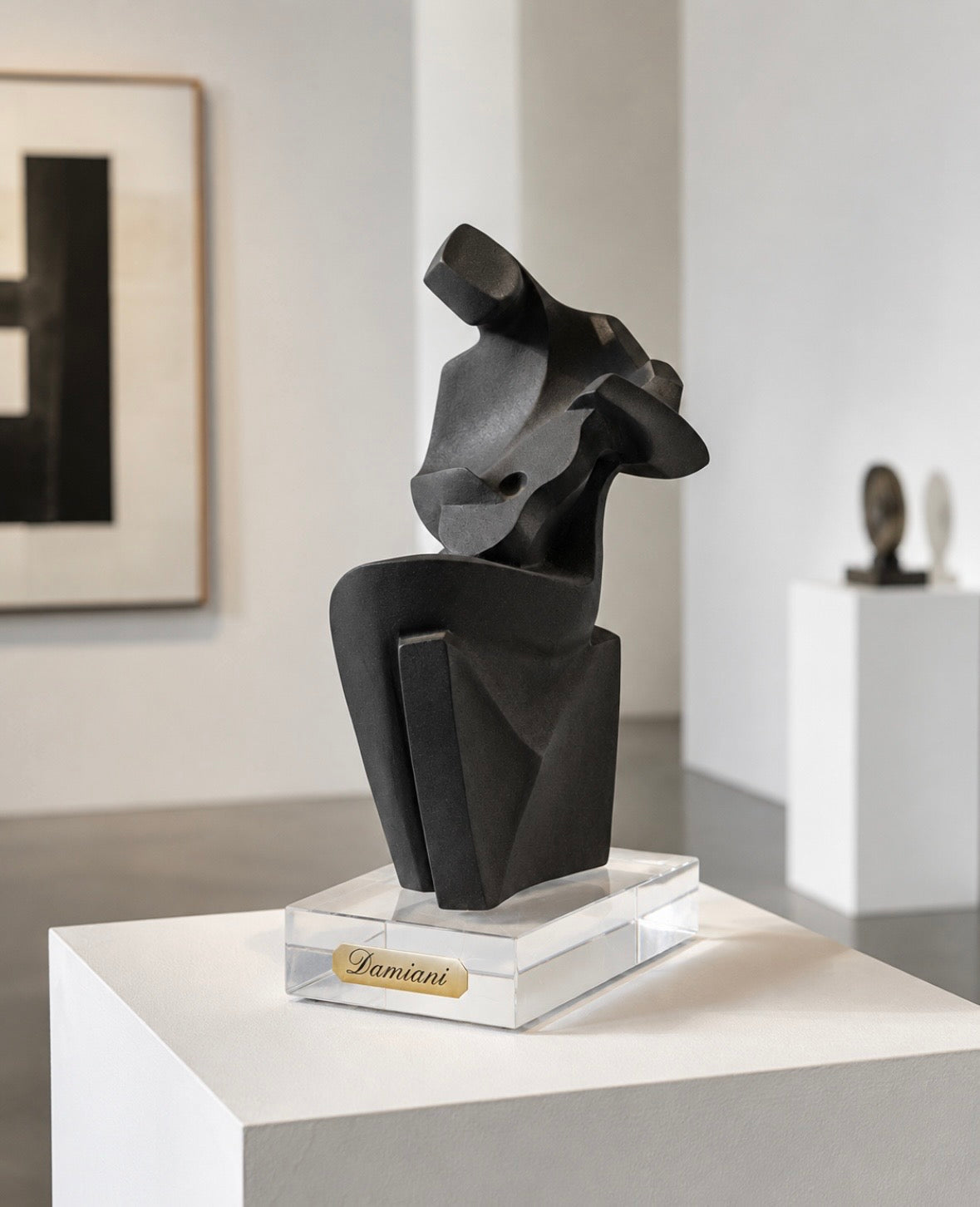 Sculpture Damiani – Objet de décoration design sur socle en cristal