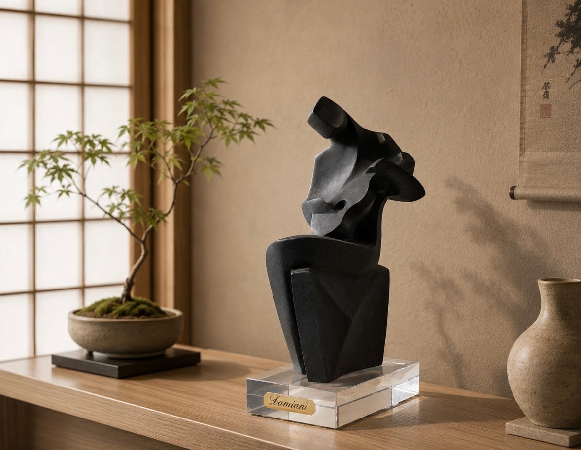Sculpture Damiani – Objet de décoration design sur socle en cristal