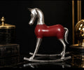 Cheval à Bascule Vintage Bois & Métal — Vintage Wood & Metal Rocking Horse