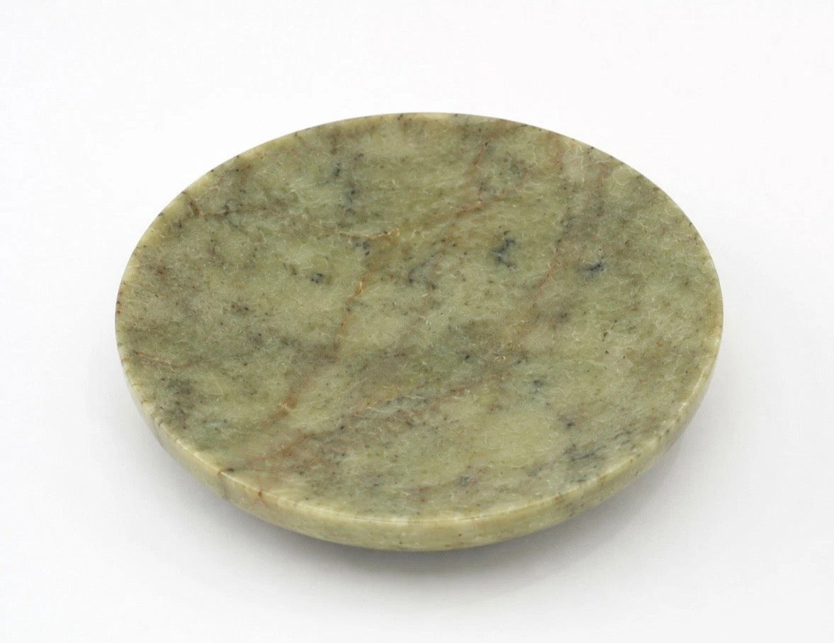 Vide-Poche Marbre Vert Naturel Vintage — NK Curated Finds