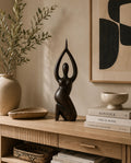 Sculpture Femme en Bois – Art Tribal Contemporain | Wooden Female Sculpture