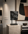 Masque Bouddha en Fonte | Cast Iron Buddha Face Sculpture