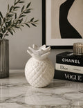 Ananas Décoratif Sculpture Céramique Blanche – White Ceramic Pineapple Decor